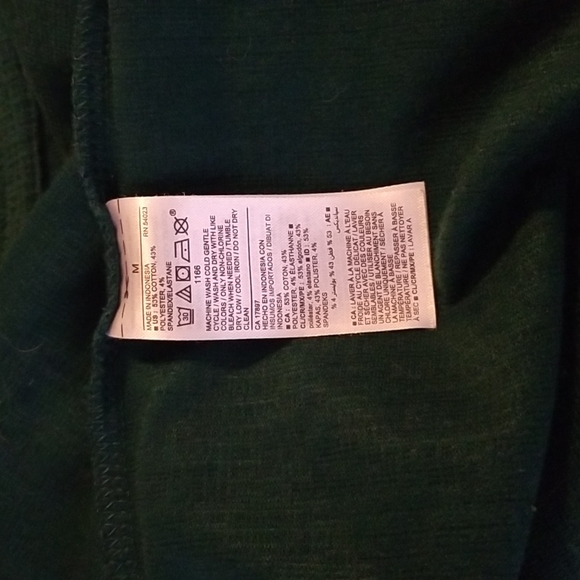 Old Navy emerald tie-front vneck top Sz M - Picture 4 of 4